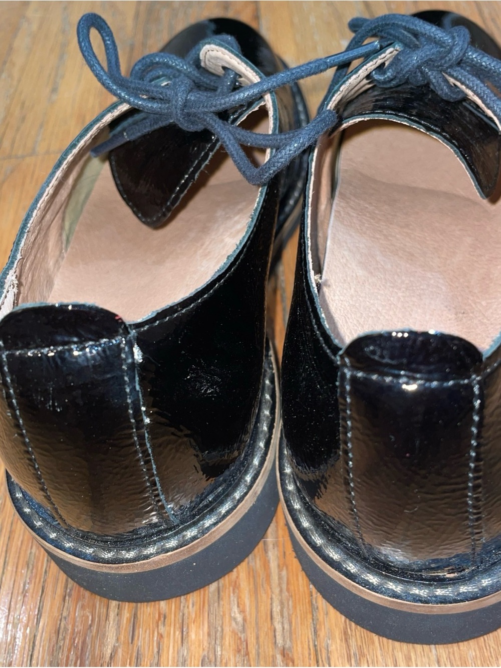 Taos Work It Shoes Womens Size 7 Black Patent Leather Oxford Casual Comfort - Picture 3 of 7